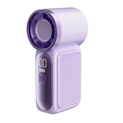 Mini High-Speed Portable Fan with Rechargeable Battery (Purple)