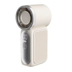 Mini High-Speed Portable Fan with Rechargeable Battery (White)