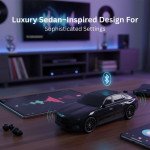 Wholesale Sport Car Design Inspired Portable Bluetooth Speaker - Solar-Powered with Comprehensive Media Support X703 for Universal Cell Phone And Bluetooth Device (Red)