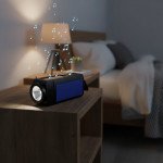 Wholesale Outdoor Strong Flashlight FM Radio Portable Bluetooth Speaker With Solar Panel Charge YG-A32 for Universal Cell Phone And Bluetooth Device (Black)