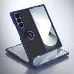 Wholesale Slim Hybrid Shockproof Phone Case with Kickstand Ring for Samsung Galaxy Z Fold 7 (Blue)