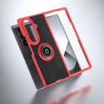 Wholesale Slim Hybrid Shockproof Phone Case with Kickstand Ring for Samsung Galaxy Z Fold 7 (Red)