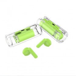 Chic Tube Design Wireless TWS Earbuds Headset: Lipstick Shape, Fashion Colors with Charging Case BW07 for Universal Cell Phone And Bluetooth Device (Green) Chic Tube Design Wireless TWS Earbuds Headset: Lipstick Shape, Fashion Colors with Charging Case BW07 for Universal Cell Phone And Bluetooth Device (Green)