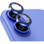 Wholesale Premium Guard Titanium Alloy HD Tempered Glass Camera Lens Protector for Apple iPhone 17, 16, iPhone 16 Plus (Blue)