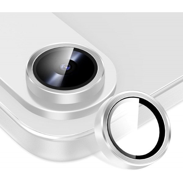 Wholesale Premium Guard Titanium Alloy HD Tempered Glass Camera Lens Protector for Apple iPhone 17 Air (Silver)