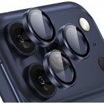 Wholesale Premium Guard Titanium Alloy HD Tempered Glass Camera Lens Protector for Apple iPhone 17 Pro Max / 17 Pro (Blue)