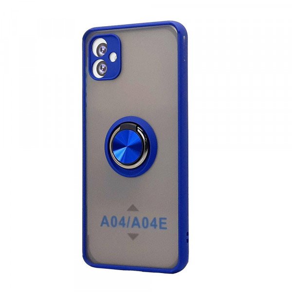 Wholesale Tuff Slim Armor Hybrid Ring Stand Case for Samsung Galaxy A04e (Blue)