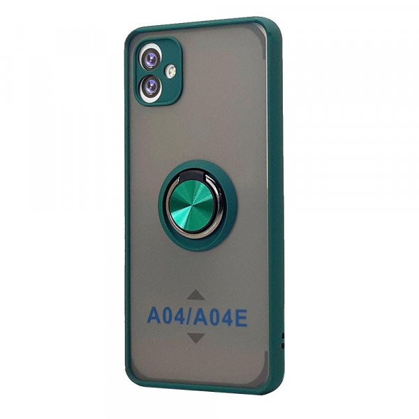 Wholesale Tuff Slim Armor Hybrid Ring Stand Case for Samsung Galaxy A04e (Green)