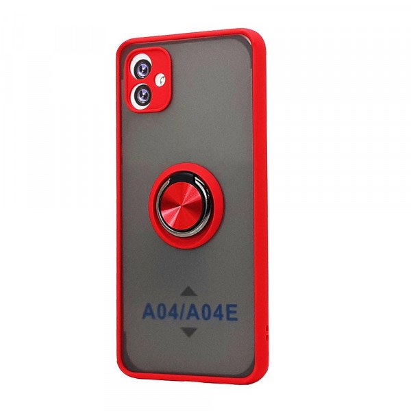 Wholesale Tuff Slim Armor Hybrid Ring Stand Case for Samsung Galaxy A04e (Red)