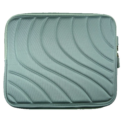Wave Design iPad Tablet Sleeve Pouch Bag with ZIPPER 10'' (Gray)