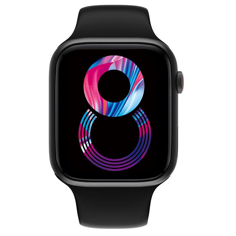 Pro Bluetooth Smart Watch Fitness Tracker Heart Rate Monitor for iOS Android - Black