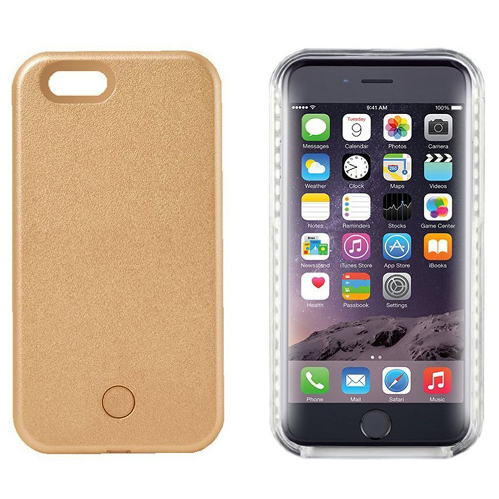 Wholesale iPhone 8 Plus / 7 Plus Selfie Illuminated LED Light Case (Champagne Gold) Wholesale iPhone 8 Plus / 7 Plus Selfie Illuminated LED Light Case (Champagne Gold)