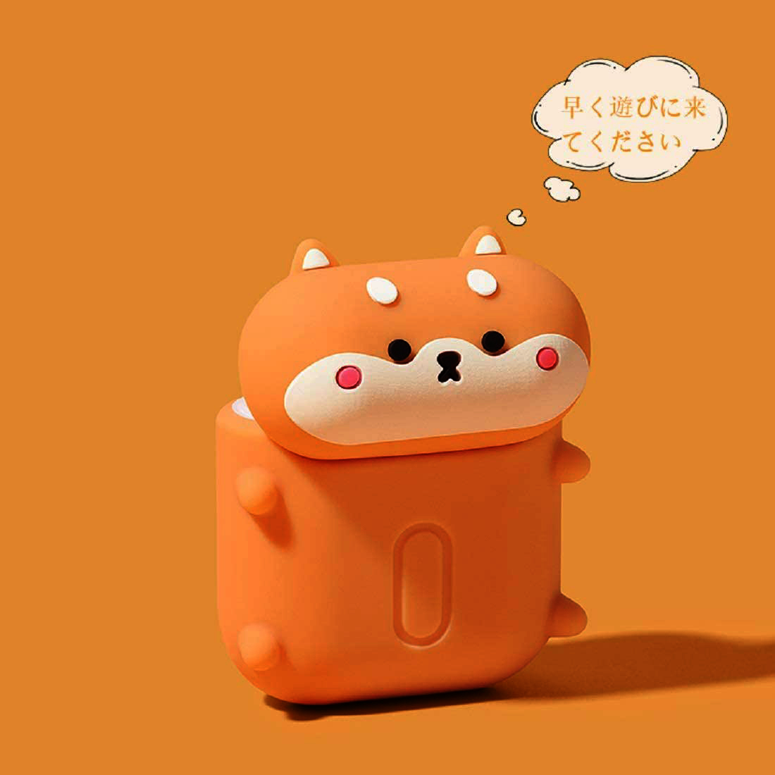 Wholesale Cute Design Cartoon Silicone Cover Skin for Airpod (1 / 2)  Charging Case (Shiba Inu Dog)