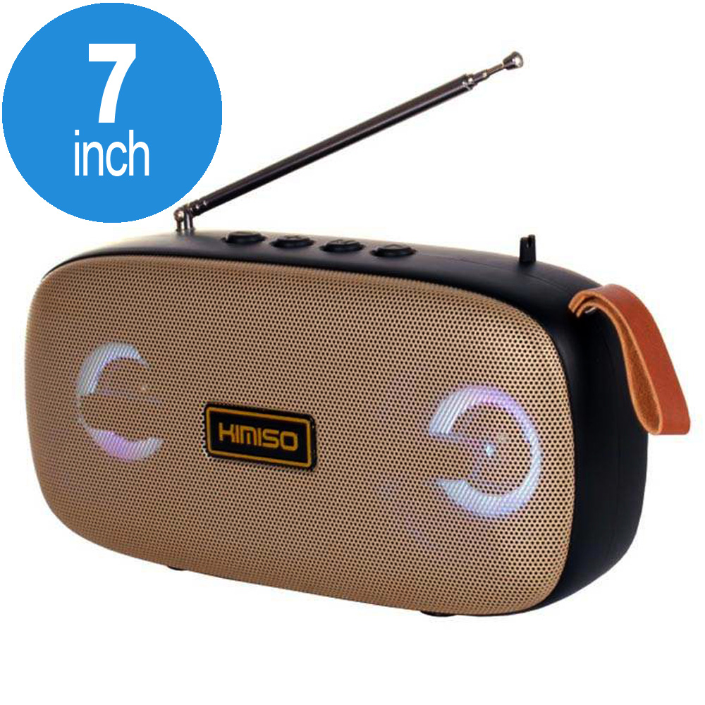 Dual Speaker LED Bluetooth Wireless Speaker with FM Radio, Micro SD, FLASH DRIVE Slot, Aux''''