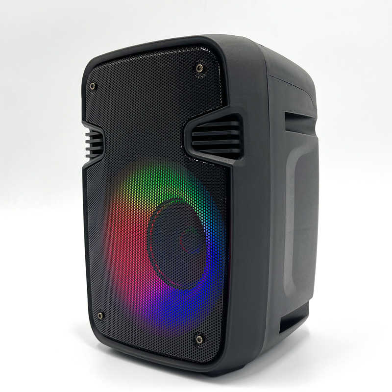 RGB Color LED Light Portable Loud Bluetooth Wireless SPEAKER MS1683 (Black)