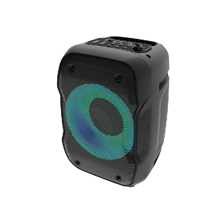 Fashion RGB Color LED Light Portable Loud Bluetooth Wireless SPEAKER MS1688 (Black)