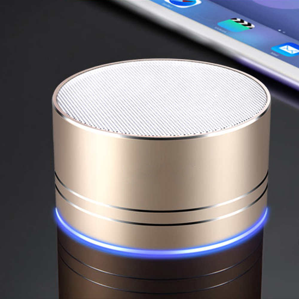 Universal Portable Mini LED Bluetooth Speaker A2Pro (Champagne GOLD)