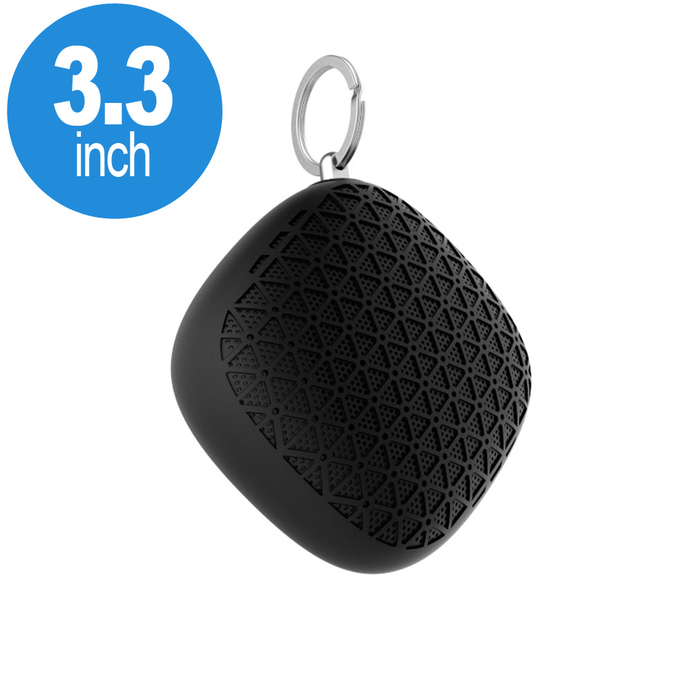 Loud Small Cube Key Chain Style Portable Bluetooth SPEAKER B9 (Black)