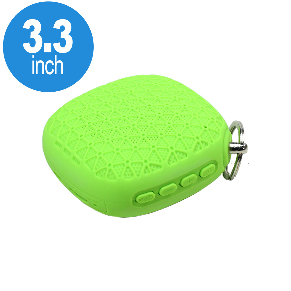 Loud Small Cube Key Chain Style Portable Bluetooth SPEAKER B9 (Green)