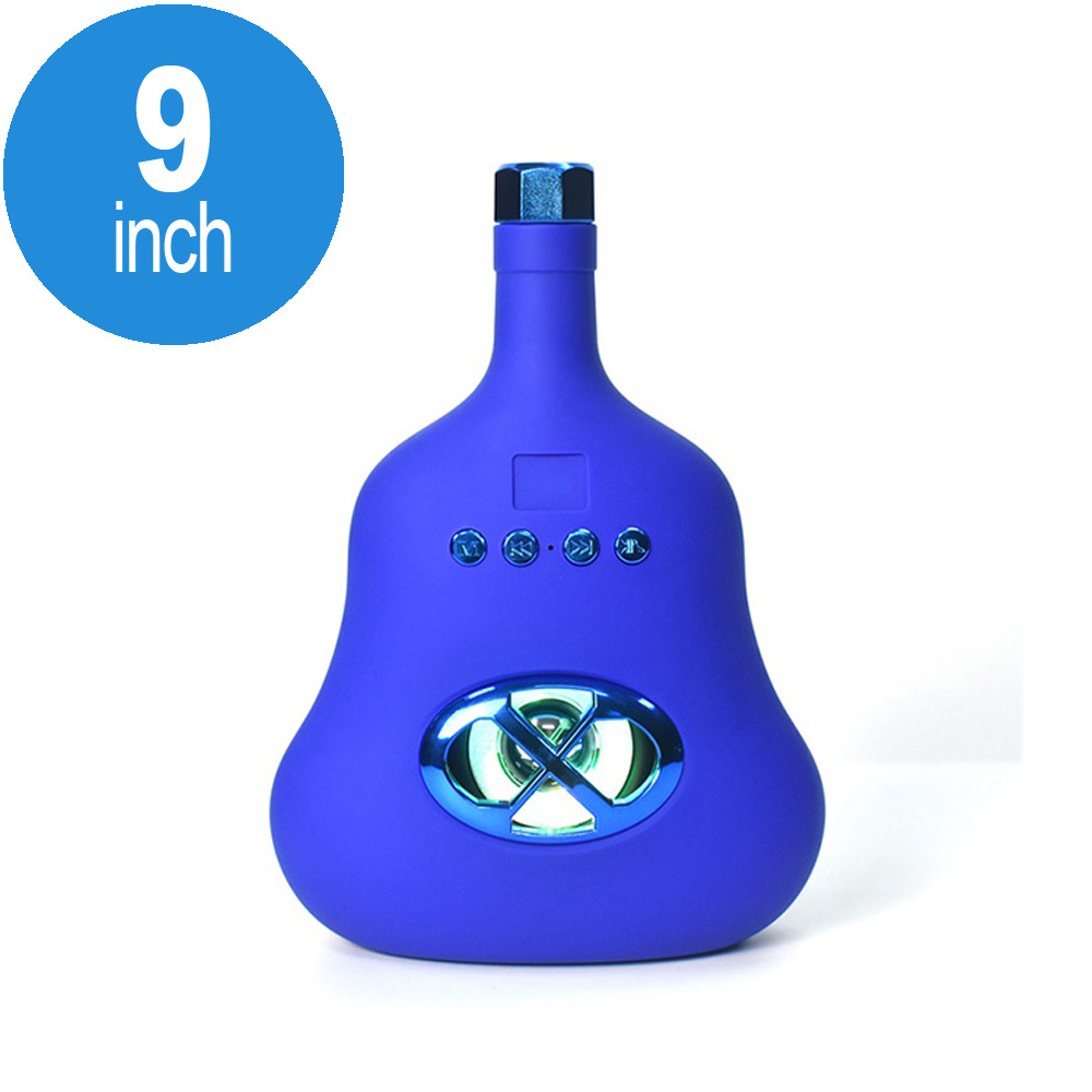 Wine Bottle Shape Portable Bluetooth Speaker BS131 (Blue)