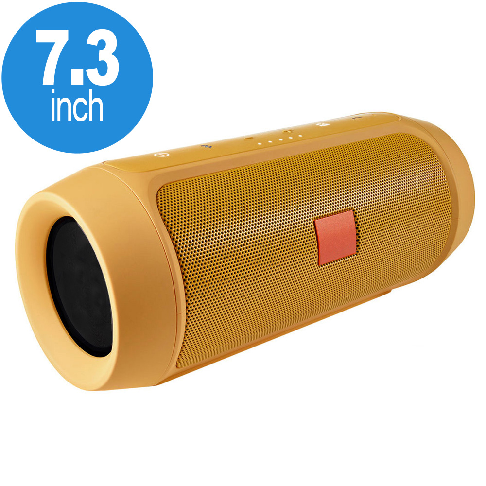 Loud Sound Portable Bluetooth Speaker with Power Bank Feature H3-B (Gold)