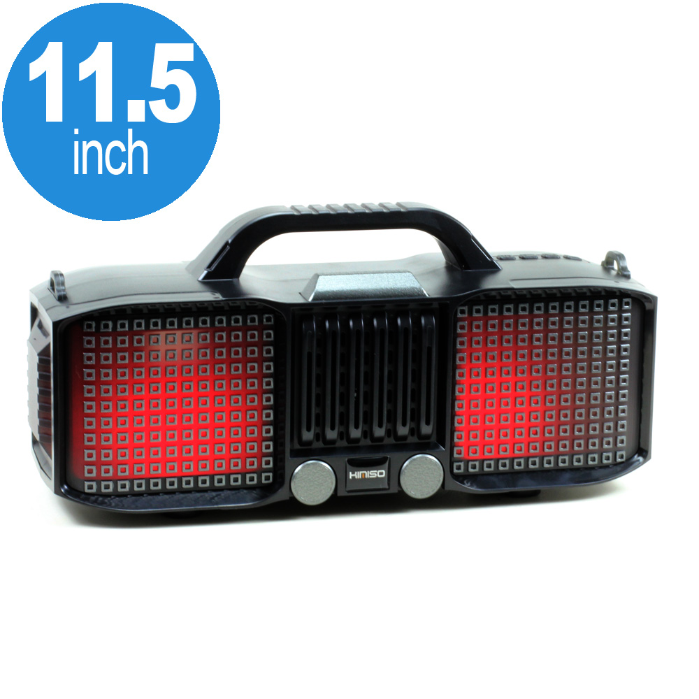 Full LED Light Portable Bluetooth SPEAKER with Carry Handle KMSE86 (Gray)