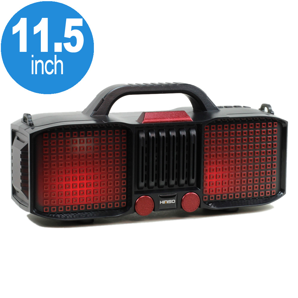 Full LED Light Portable Bluetooth SPEAKER with Carry Handle KMSE86 (Red)