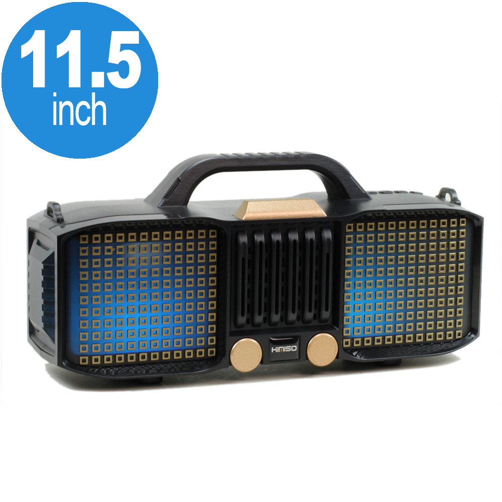 Full LED Light Portable Bluetooth SPEAKER with Carry Handle KMSE86 (Gold)