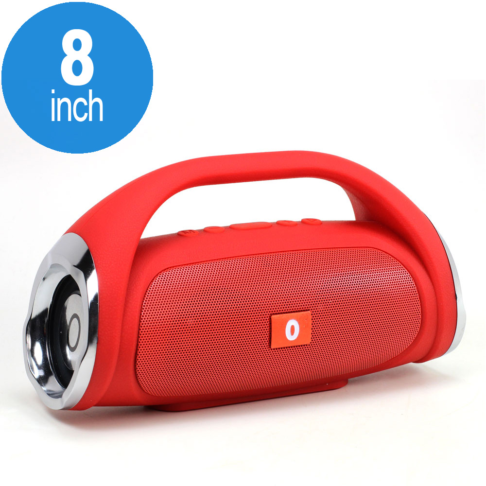 Power Sound Boom Box Carry Handle Bluetooth Speaker K836 (Red)