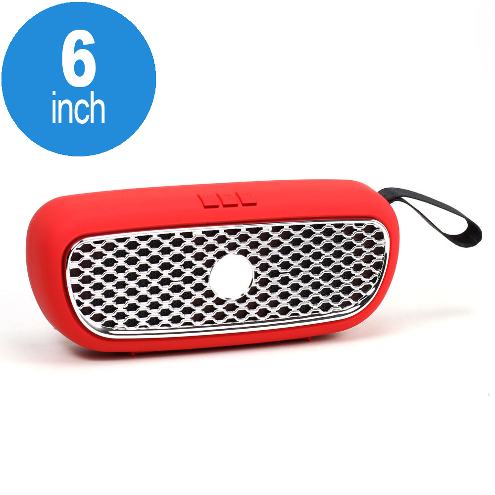 Mega Bass Car Grill Design Portable Wireless Bluetooth Speaker (NBS13 Red)