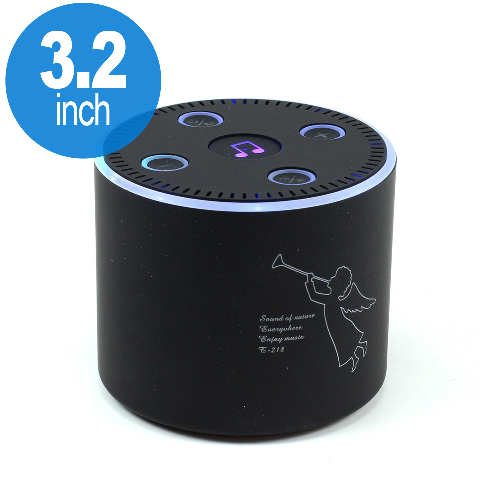 LED Light Angel Active Portable Bluetooth SPEAKER T-218 (Black)