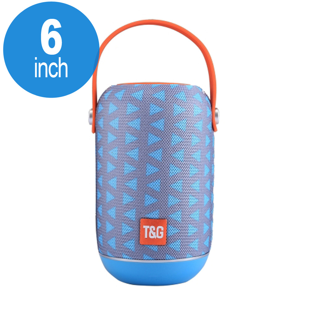 Extreme Sound Round Portable Bluetooth SPEAKER with Handle Strap TG107 (Gray Blue)