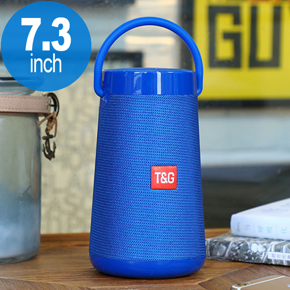 High Surround Sound Bluetooth Speaker with Carry Handle TG133 (Blue)