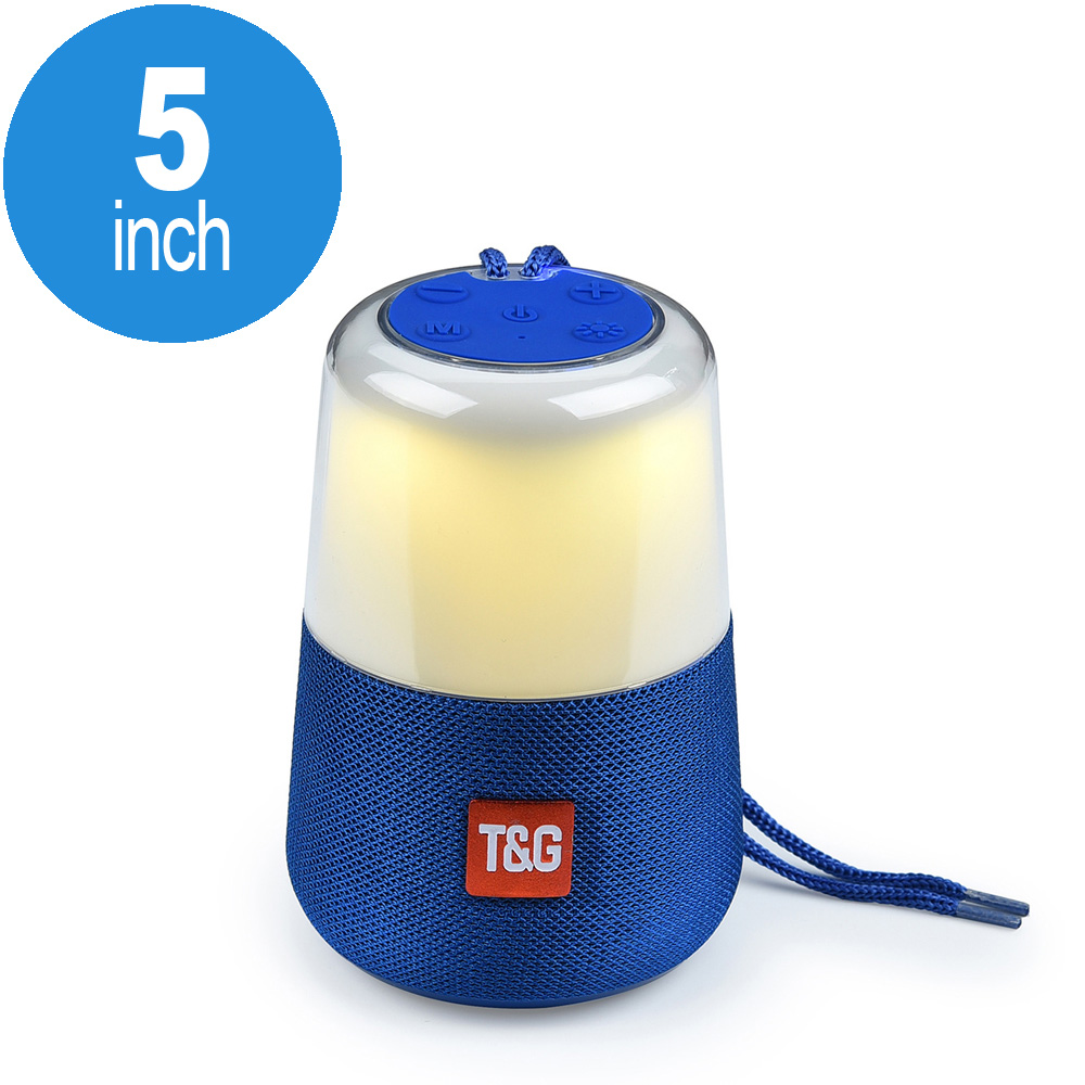 LED Flashing Light Portable Bluetooth Speaker TG168 (Blue)