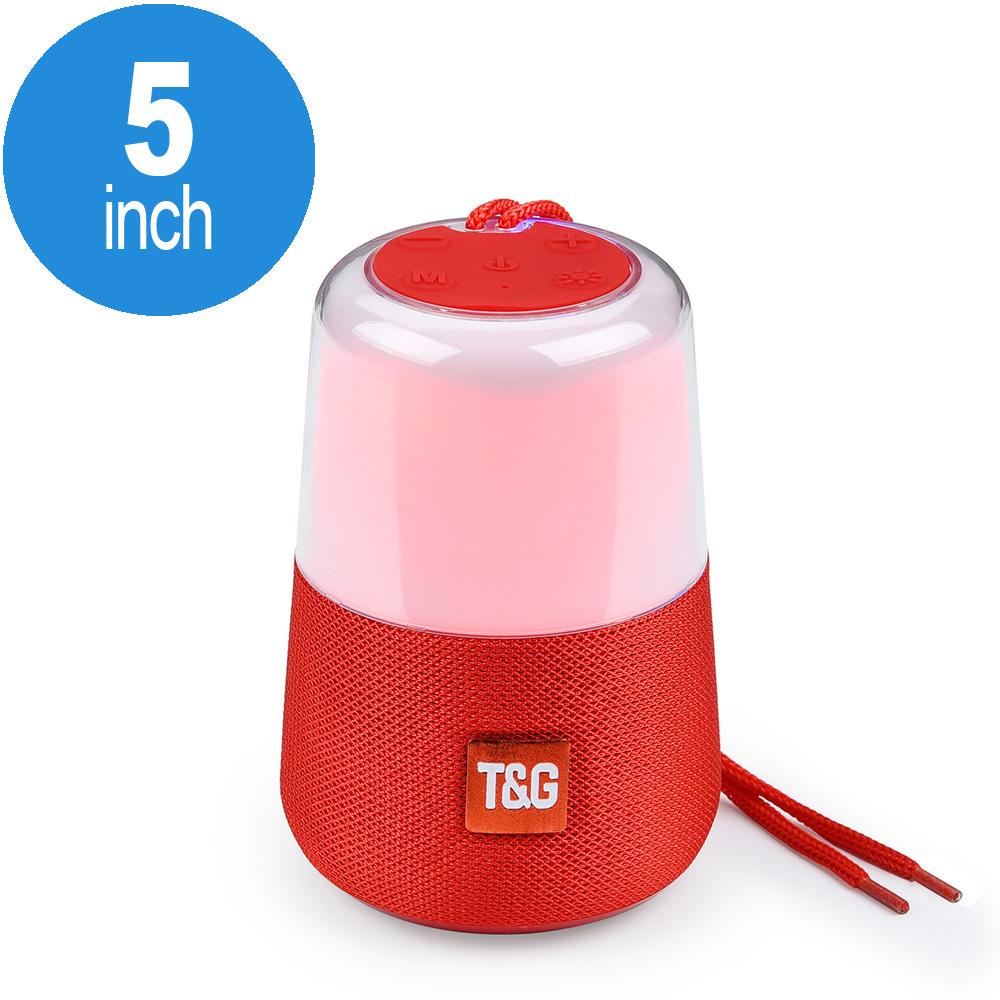 LED Flashing Light Portable Bluetooth Speaker TG168 (Red)