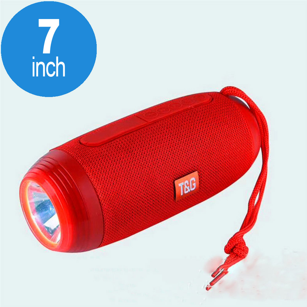 Flash Light Bluetooth Speaker with Torchlight Feature TG602 (Red)