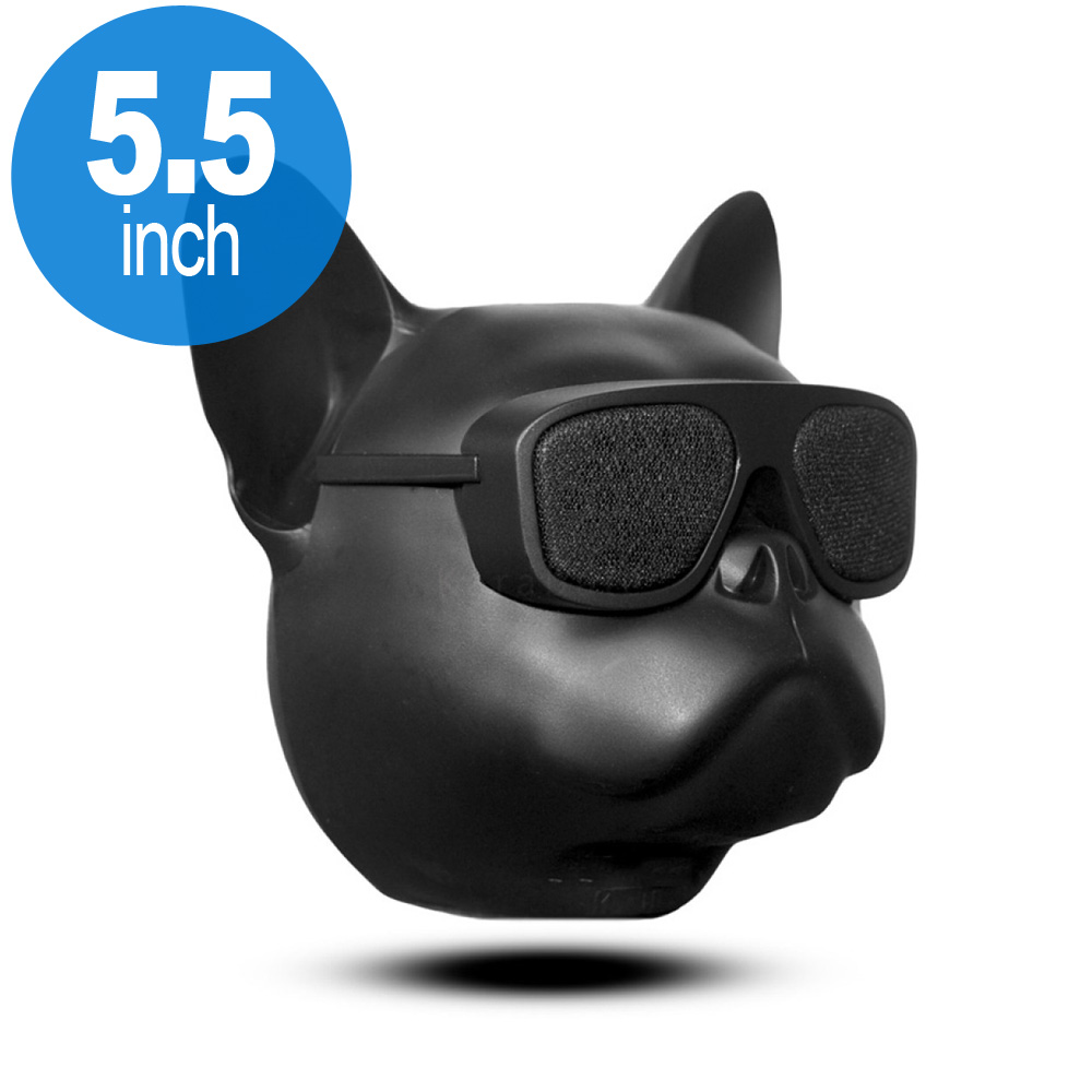 Large Cool Design SUNGLASSES Pit Bull Dog Portable Bluetooth Speaker X15 (Black)