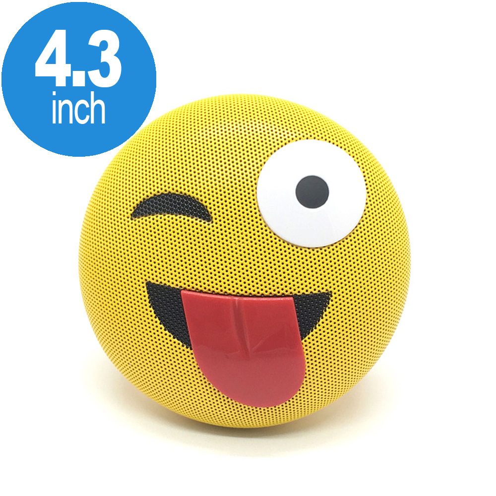 Emoji Loud Sound Portable Bluetooth SPEAKER with Strap and USB Slot YM-032 (Tongue)