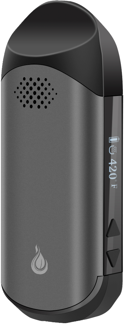 Flowermate CAP PRO - Glazed Stainless STEEL Heating Chamber Dry Herb Vaporizer (Black)
