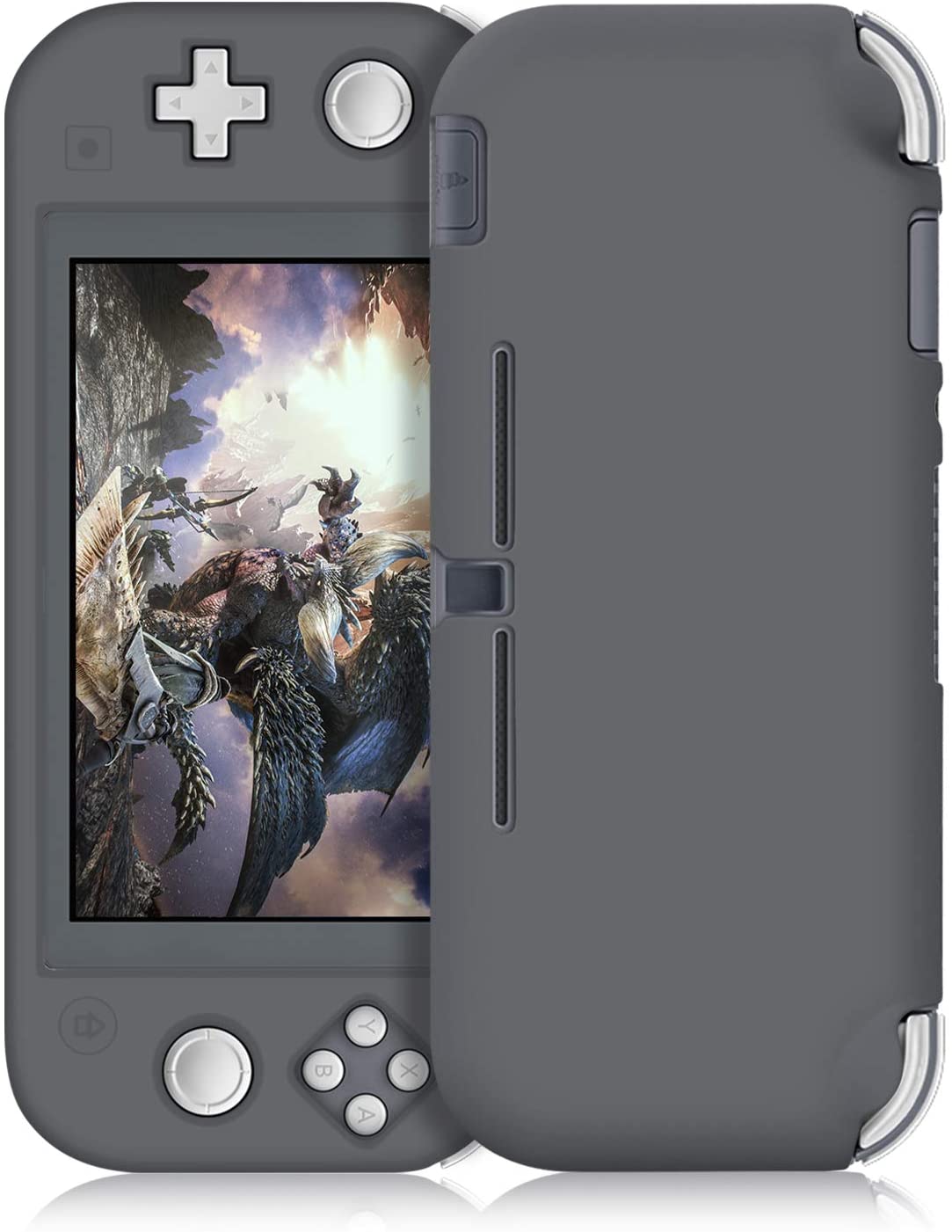 Shock-Absorption and Anti-Scratch Design Protective Case for Nintendo Switch Lite (Silicone Dark