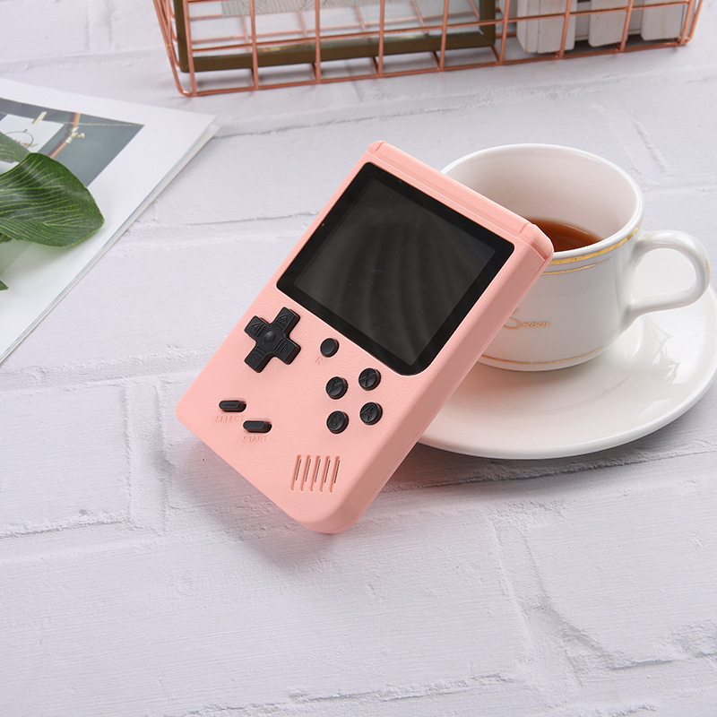 500 in 1 Retro Classic GAME Box Portable Handheld GAME Console Built-in Classic GAMEs (Pink)