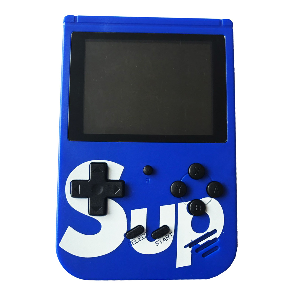 Retro Classic SUP GAME Box Portable Handheld GAME Console Built-in 400 Classic GAMEs (Navy Blue)