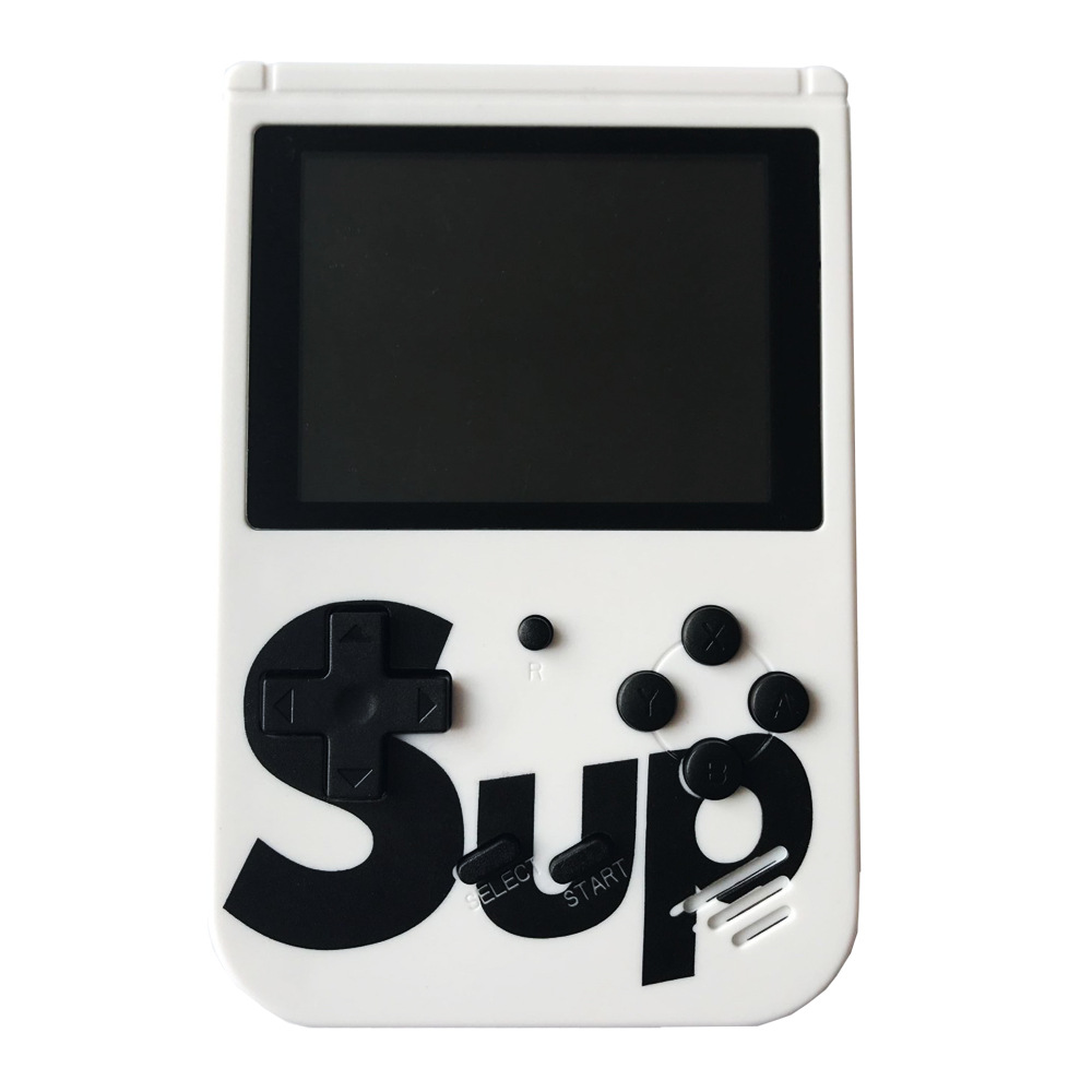 Retro Classic SUP GAME Box Portable Handheld GAME Console Built-in 400 Classic GAMEs (White)