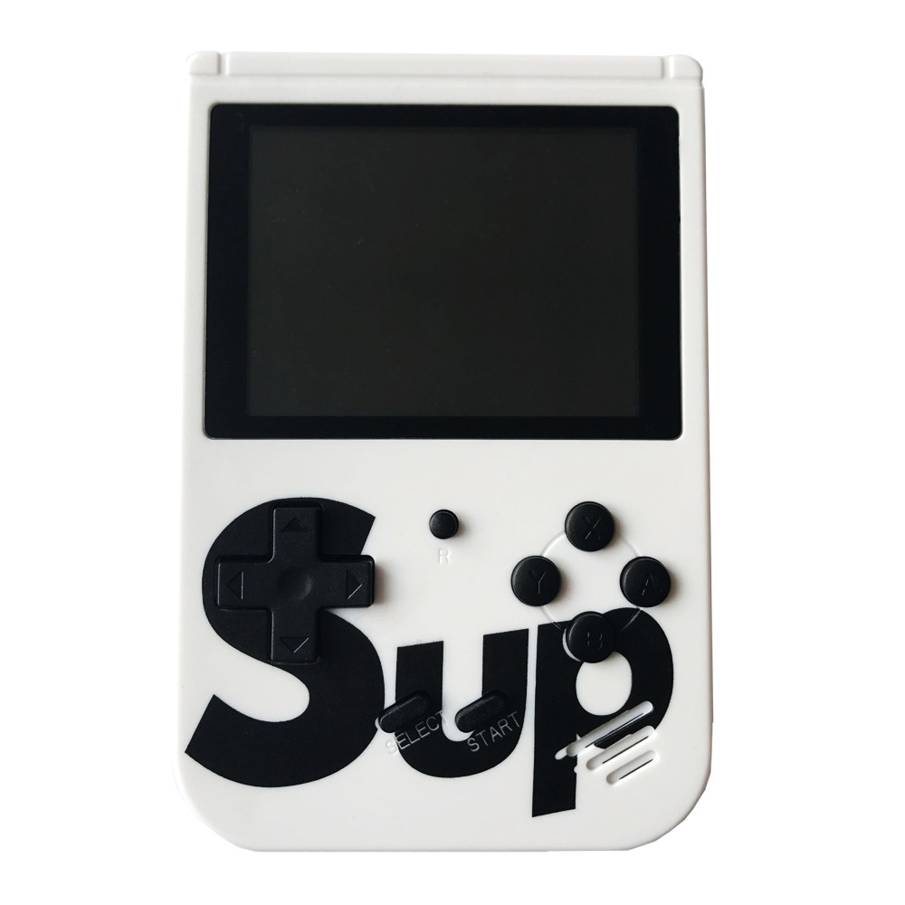 Retro Classic SUP Game Box Portable Handheld Game Console Built-in 400 Classic Games (White)