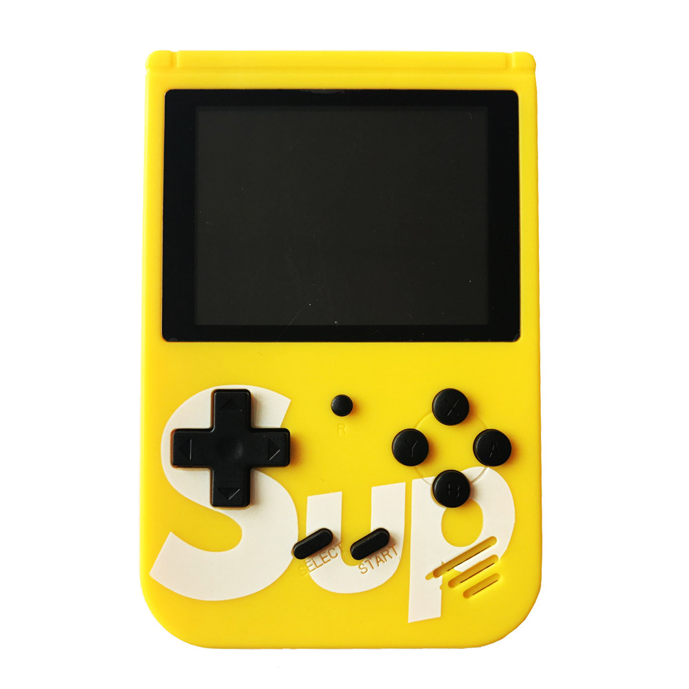 Retro Classic SUP Game Box Portable Handheld Game Console Built-in 400 Classic Games (Yellow)