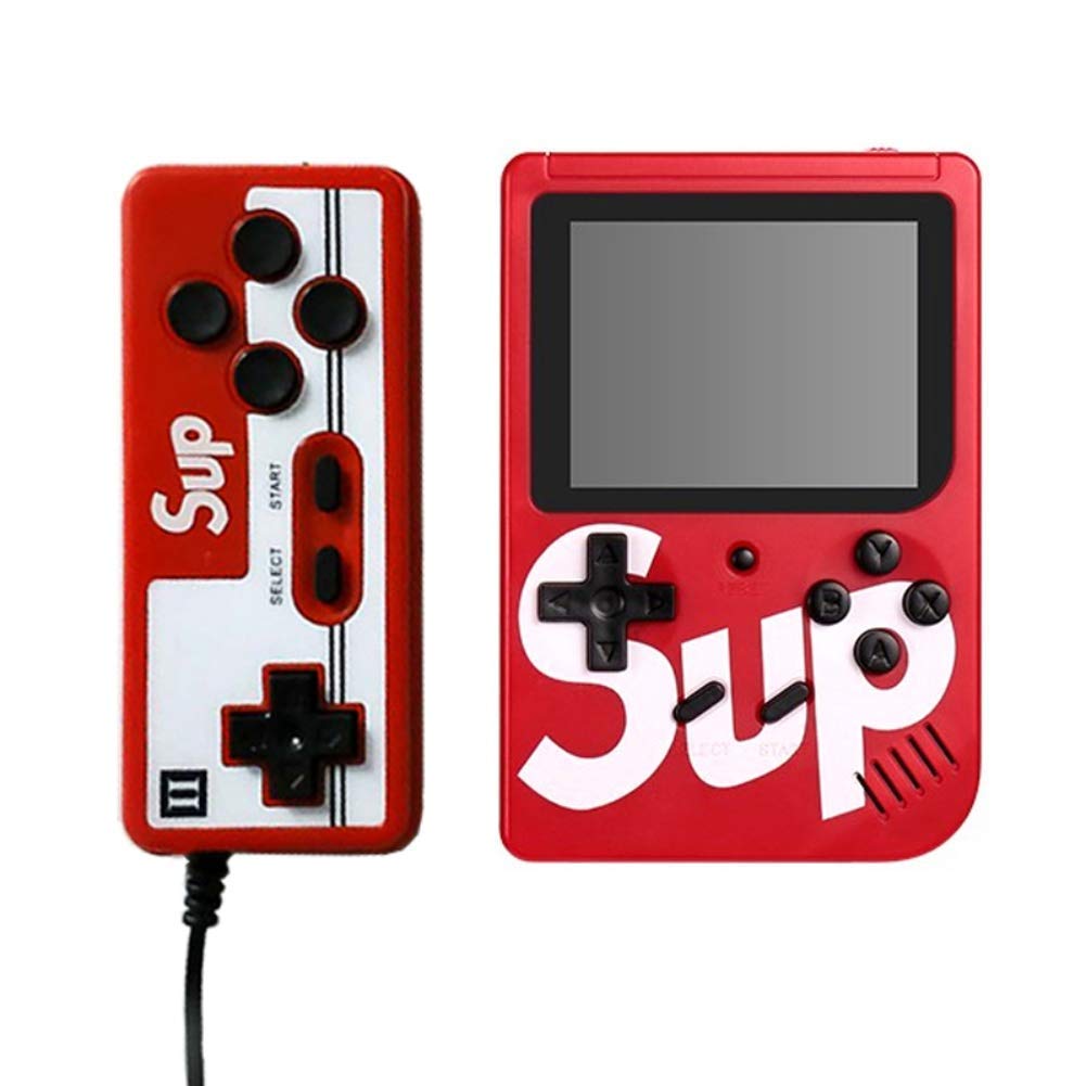 Retro Classic SUP Game Box Portable Handheld Game Console Built-in 400 Classic Games (Red)