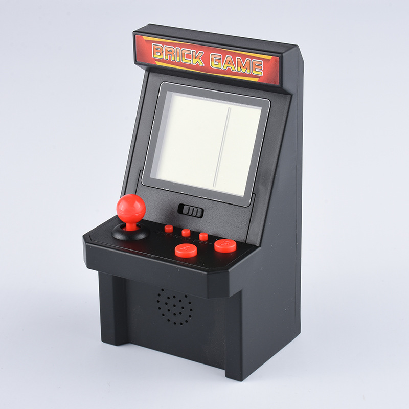 2.8 inch Screen Mini Portable Retro GAME Arcade GAME Console Machine Black and White Screen (Black)