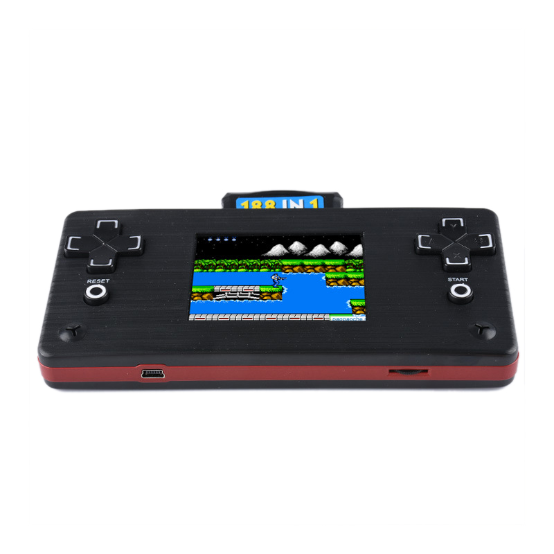 2.8 inch Screen Portable Retro GAME Station with 2 GAME Cartridges with TV Connection (Black)