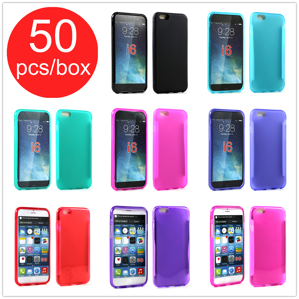 50pc Lot of iPHONE 6S / iPHONE 6 Assorted Mix Style Soft Covers and Color Cases - Lots Deal