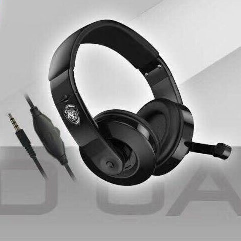 Head Mounted HD Wired Gaming Headset HeadPHONE with Mic Good for Adults Children Work Home